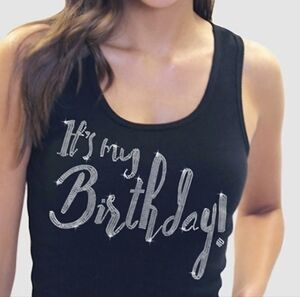 Black Birthday Tank Top